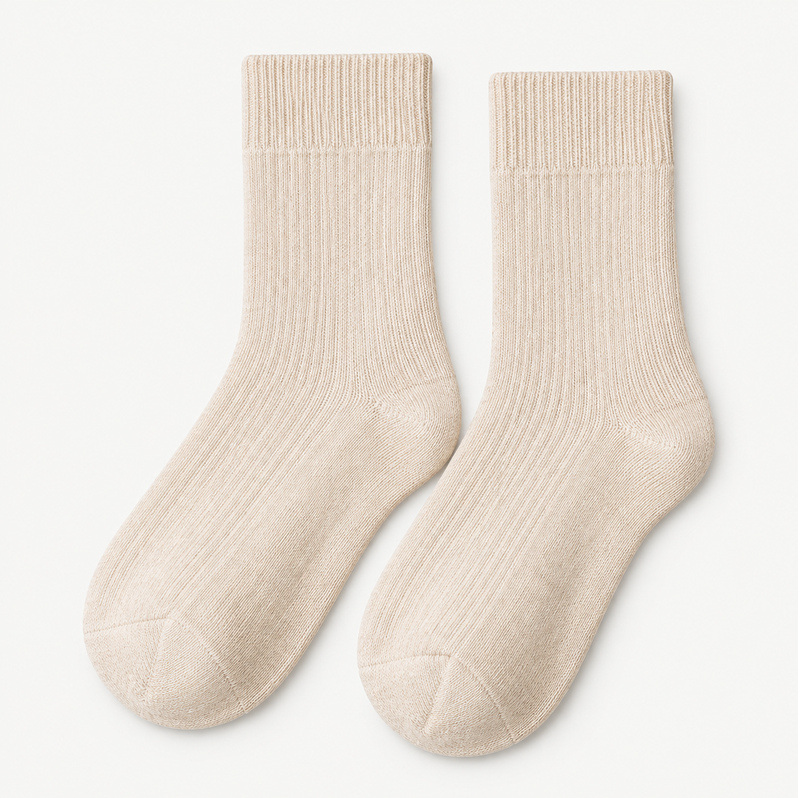 Cream crew socks